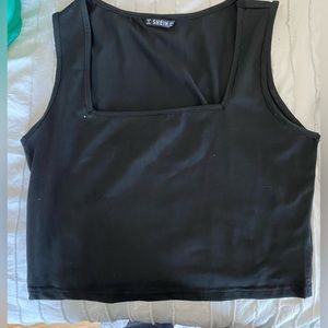 Black crop top